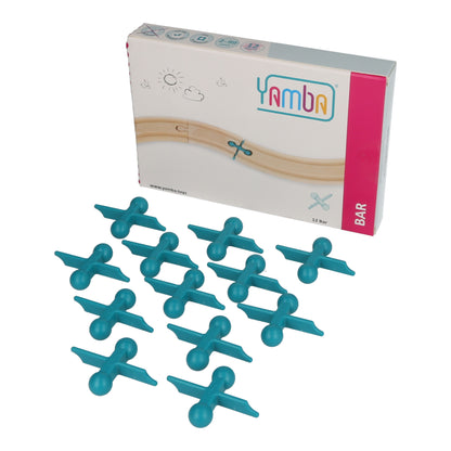 Yamba Adapter-Set "BAR"- Adapter-Steine für Brio®-Schienen und Duplo®-Bausteine